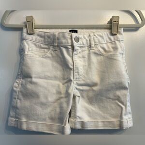 Gap girls white denim shorts